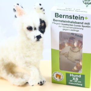 Bernsteinhalsband für Hunde Größe XS (20-25 cm)