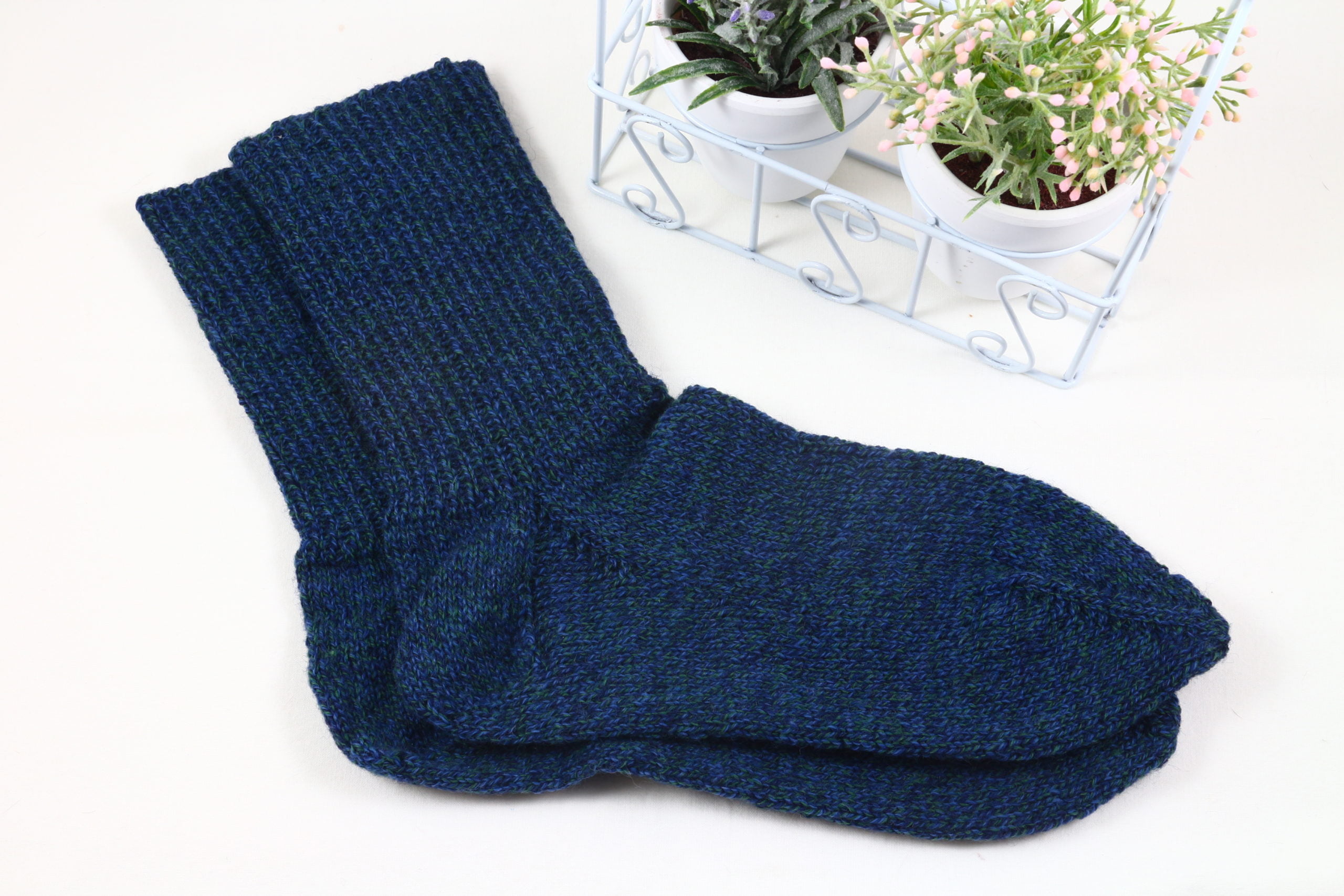 Handgestrickte Socken Muster 17, Größe 45