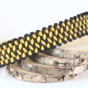 Paracord-Halsband “Manta Ray” für 41 bis 47 cm Halsumfang