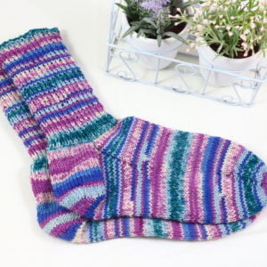 Handgestrickte Socken Muster 34, Größe 39