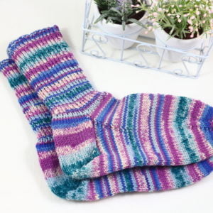 Handgestrickte Socken Muster 35, Größe 39