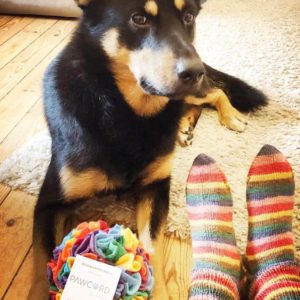 Handgestrickte Socken