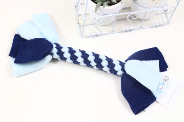 Zergel in Babyblau und Dunkelblau